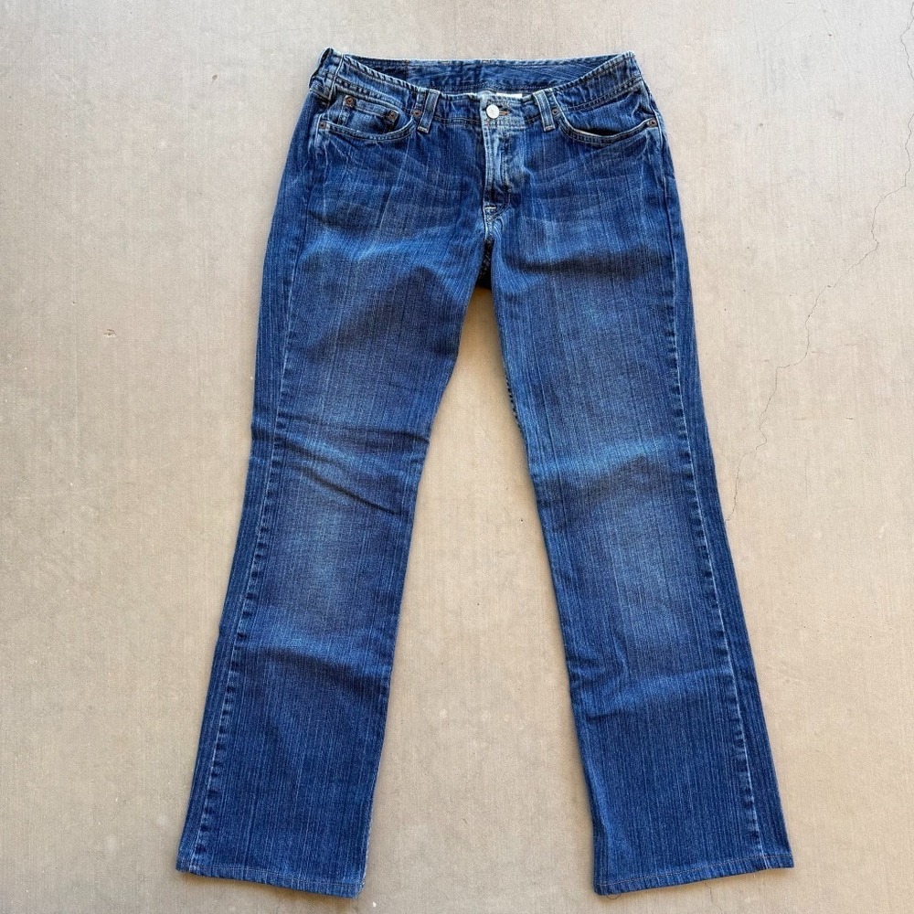 Vintage Lucky Brand Dungarees Jeans Womens 6/28 Made‎ USA Bootcut Y2K Denim